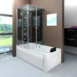 Whirlpool Wanne Duschtempel Dusche Duschkabine K05-R33 90x180 cm ohne 2K Scheiben Versiegelung