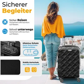 Kesser Hartschalen-Trolley 4-Rollen 66 cm / 84 l schwarz