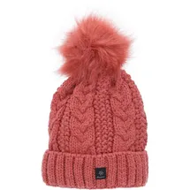 Antonio Damen Strick Mütze Beanie lachs