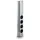 naber gmbh Mehrfachsteckdose Mira Wand small Edelstahl 2 St.