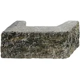 Kann Bruchsteinmauer Pfeilerelement 37,2 cm x 18,5 cm x 15 cm grau-nuanciert