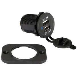 VELLEMAN Unterputz Usb Autoladegerat 12 24 V Dc Eingang, 2 X 5 V Ausgang