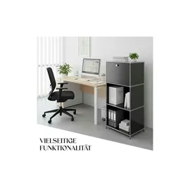 Floordirekt Metallregal 50 x 40 x 121 cm Schwarz