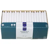 Metro Professional Tafelkerzen, Paraffin, Ø 21.5 x 18 cm, Leuchtdauer von ca. 6 Stunden, weiß, 144 Stück,