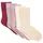 MINYMO Ankle Sock - rib 5-Paar Lila 23-26