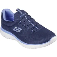 SKECHERS Damen Training Shoes, Marineblauer Netzbesatz, 39 EU