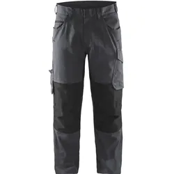 Stretch Servicehose "1495" - C154 - mittelgrau/schwarz