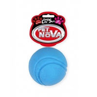 PET NOVA Hundespielzeug Kauspielzeug Tennisball Rindfleisch Geschmack 5cm blau