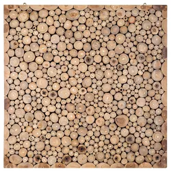Wandobjekt TWIG Holz 85 cm Hellbraun