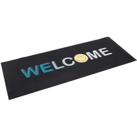 Pergamon Küchenläufer Teppich Trendy Smiley Welcome (60 x 150 cm, Teppiche & Böden, Teppiche, Küchenläufer