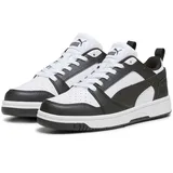 Puma Rebound V6 Lo Jr Sneaker, Puma White Puma Black, 37.5