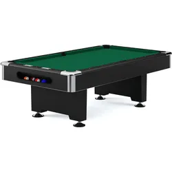 Automaten Hoffmann Billardtisch Billardtisch Club Pro in Schwarz, Grün, 7 ft EINHEITSGRÖSSE