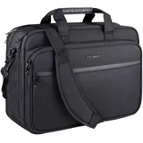 KROSER Notebook Tasche Laptop Briefcase 17.3 Messenger Bag Passend für maximal: 43,9cm (17,3\ Schwarz