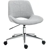 Homcom Leinenoptik Hellgrau