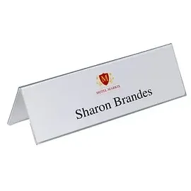 Durable Tischnamensschilder 8053-19 transparent 29,7 x 10,5 cm, 25 St.