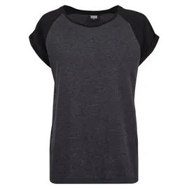 URBAN CLASSICS Ladies Contrast Raglan Tee