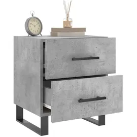 vidaXL Nachttisch Betongrau 40x35x47,5 cm Holzwerkstoff