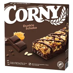 CORNY Dunkle Schoko Müsliriegel 6 Riegel