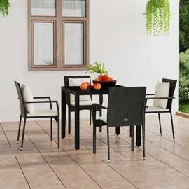 vidaXL Gartenstuhl 59 x 53,5 x 88 cm schwarz 4 St.