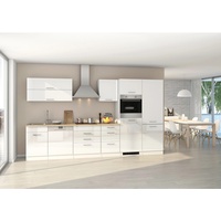 Held Küchenzeile Mailand 360 cm weiß hochglanz -