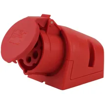 PCE Cee-wandsteckdose 5-polig, 16a Rot Adapterstecker
