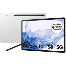 Samsung Galaxy Tab S8+ 12.4" 8 GB RAM 256 GB Wi-Fi + 5G silber