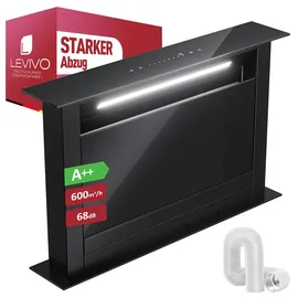 Levivo Deckenhaube 60 cm Schwarz