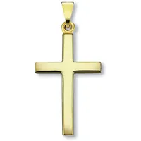 ONE ELEMENT Kettenanhänger Kreuz Anhänger aus 333 Gelbgold Kreuz Anhänger aus 333 Gelbgold, Persönlicher Akzent – schlicht, modern, aussagekräftig goldfarben