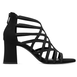 Marco Tozzi Sandalen mit Absatz mit Reißverschluss Elegant, Schwarz 41 EU