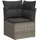 vidaXL Garten-Lounge-Set 8-tlg. grau
