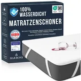 BARBONS Matratzenschoner Matratzenauflage 90 x 200 cm weiß