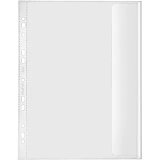 Veloflex 5340000 - Dokumentenhüllen DIN A4, PP 130my, dokumentenecht, transparent, farblos, 10er Packung