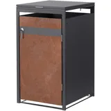 ML-Design Mülltonnenbox 68 x 80 x 116,3 cm anthrazit-rostoptik