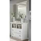 Lomadox WINGST-61 Garderoben-Set 244 x 206 x 45 cm weiß