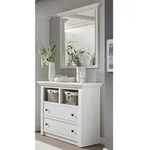 Lomadox WINGST-61 Garderoben-Set 244 x 206 x 45 cm weiß