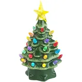 Infactory Deko-Weihnachtsbaum Blau/Grün 19 cm