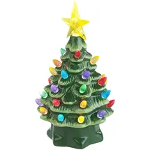 Infactory Deko-Weihnachtsbaum Blau/Grün 19 cm