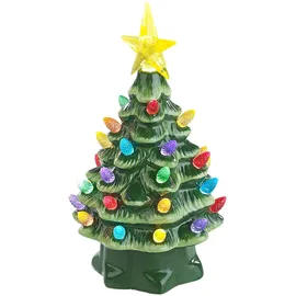 Infactory Deko-Weihnachtsbaum Blau/Grün 19 cm