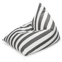 Sitting Point Sitzsack Calypso Santorin 300 l Anthrazit Streifen-Muster