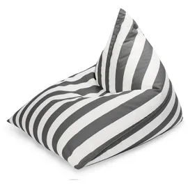 Sitting Point Sitzsack Calypso Santorin 300 l Anthrazit Streifen-Muster