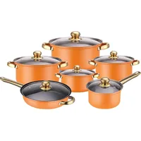 URFEDA Topf und Pfannenset, Edelstahl Kochtopfset 6-teilig Topfset mit Deckel und Griff, Kochgeschirr Induktions Pfannenset, kochtopfset Rostfrei für alle Herdarten, Unbeschichtet & Spülmaschinenfest