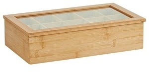 Preisvergleich Produktbild Zeller Teebox hellbraun 36,0 x 9,0 cm