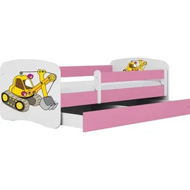 raumhirsch furniture Kinderbett 80 x 180 cm Holzwerkstoff rosa