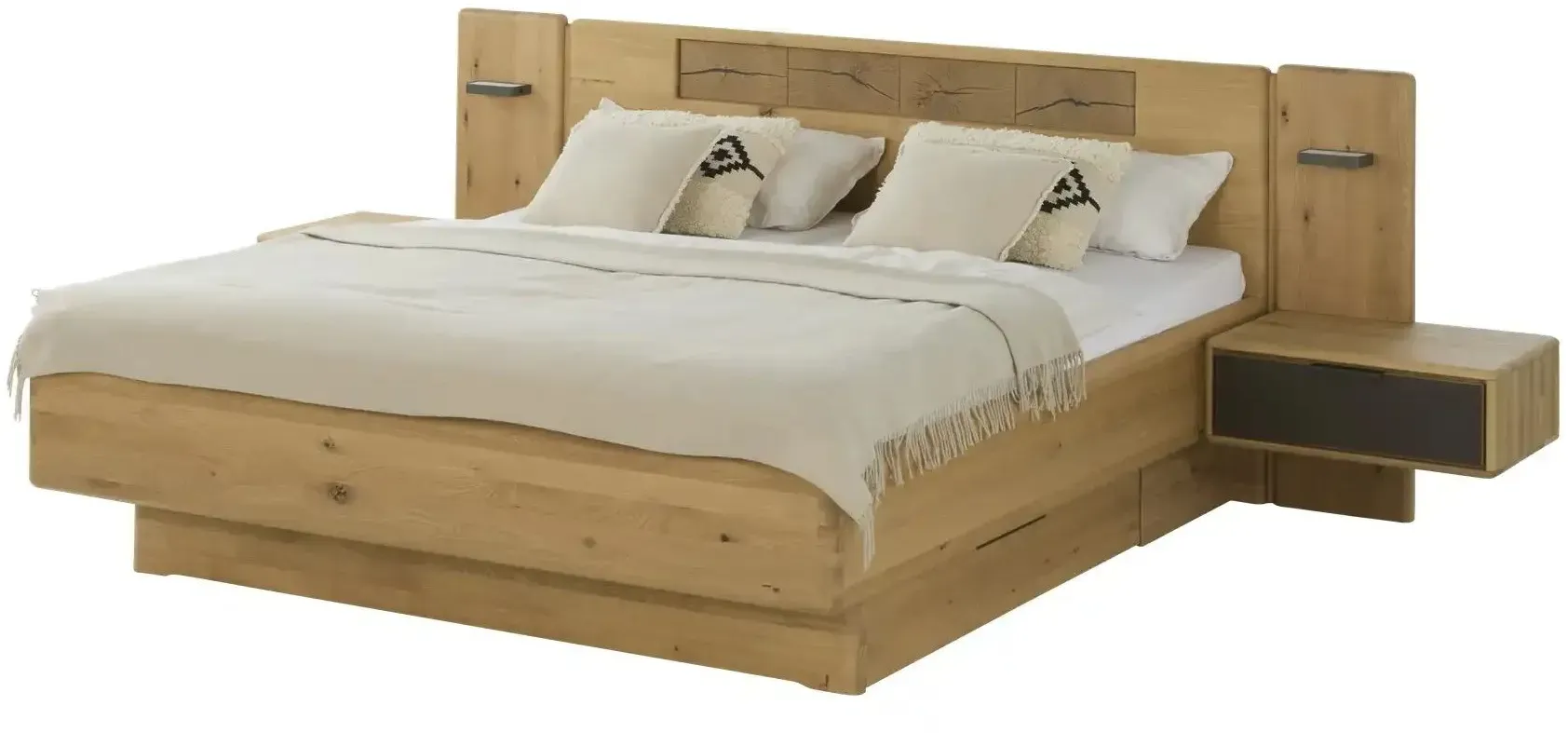 WÖSTMANN Bettanlage   ¦ holzfarben ¦ Maße (cm): B: 322 H: 99,5