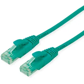 roline recycled material - Patchkabel Cat.6A UTP, grün, 0,3 m