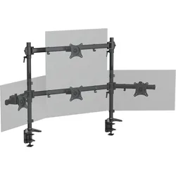 HFTEK® Tischhalterung für Monitorarme für 4 Monitore 15-34 Zoll