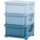 Homcom Schubladenschrank Kunststoff 37 x 37 x 56,5 cm blau