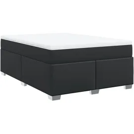 vidaXL Boxspringbett 140 x 200 cm Schwarz