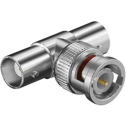T-Adapter BNC Stecker - 2 x BNC Kupplung