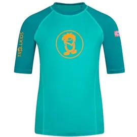 TROLLKIDS - Kid's Kvalvika T - Funktionsshirt Gr 128 türkis